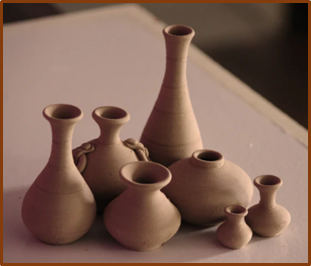Indian earthen pots
