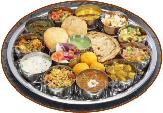 the indian thali food